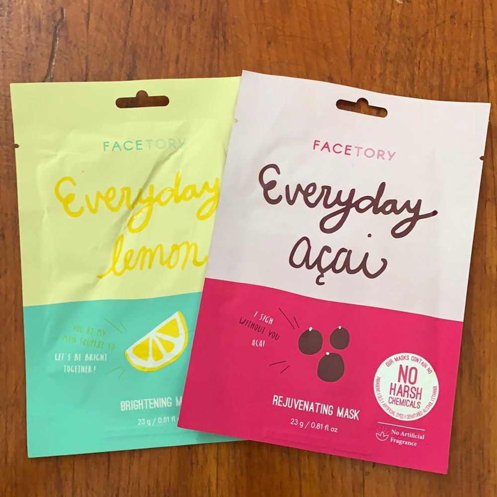 NWT FACETORY Face Masks